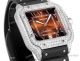 THB Factory Cartier Ice Out Santos Swiss Copy Watches Brown Gradient Dial 39.8mm Men (10)_th.jpg